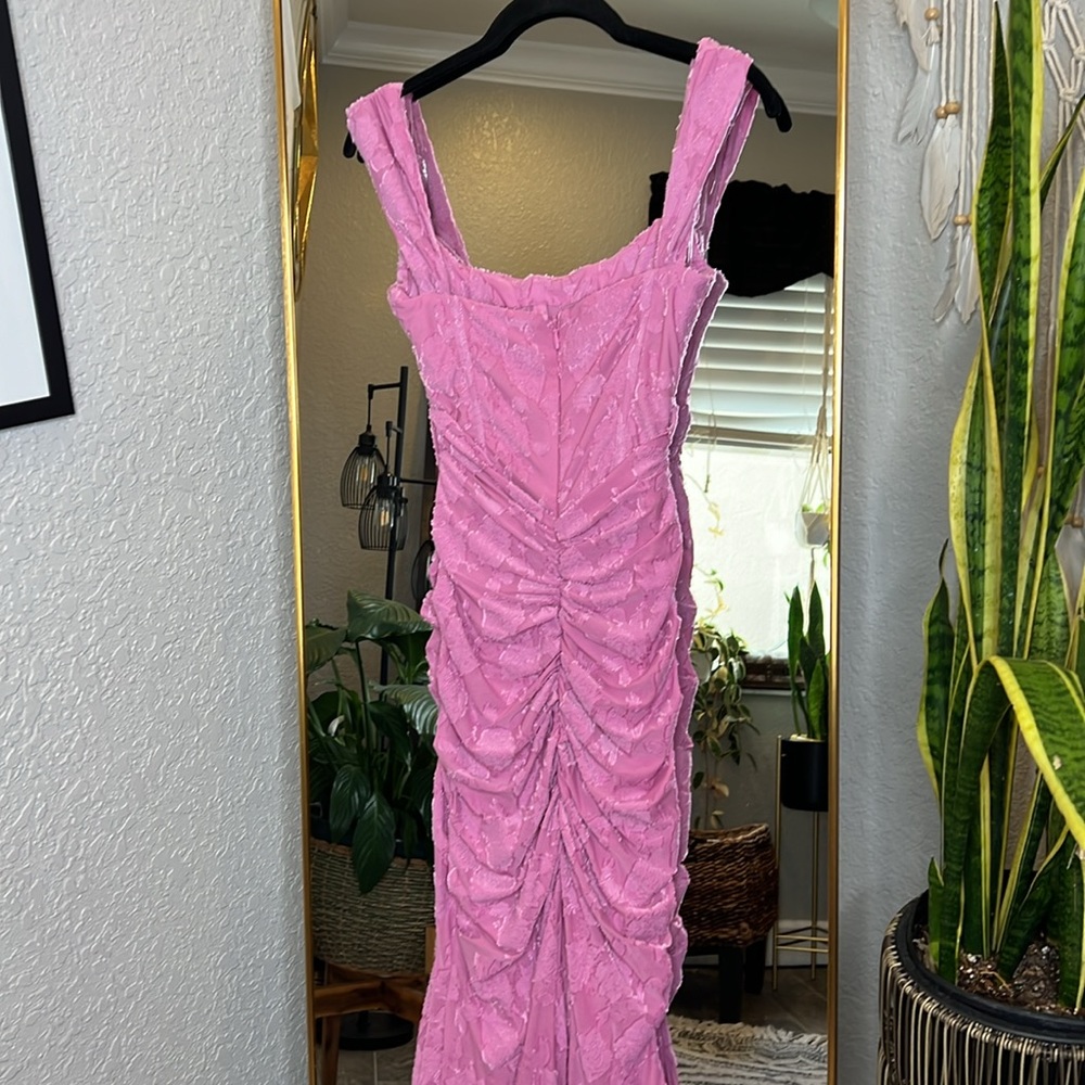 HOUSE OF CB 'Cesca' Rose Pink Floral Maxi Dress NWOT - Picture 10 of 10